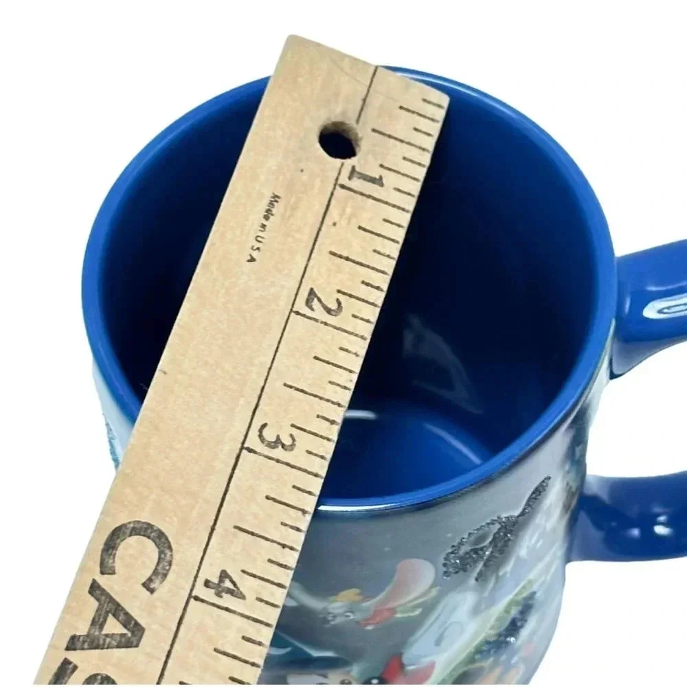 Walt Disney World Theme  Park Mug Where Magic Mug Blue 3D with Glitter - Picture 8 of 8
